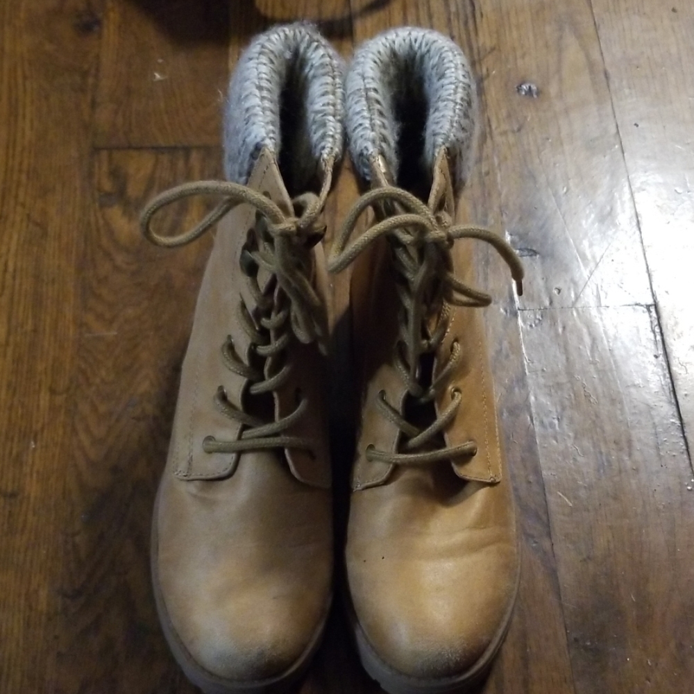 Tan boots